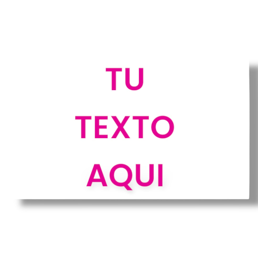 Stickers rectangulares color rosa Personalizados a Tu Estilo 2.25" x 1.25"