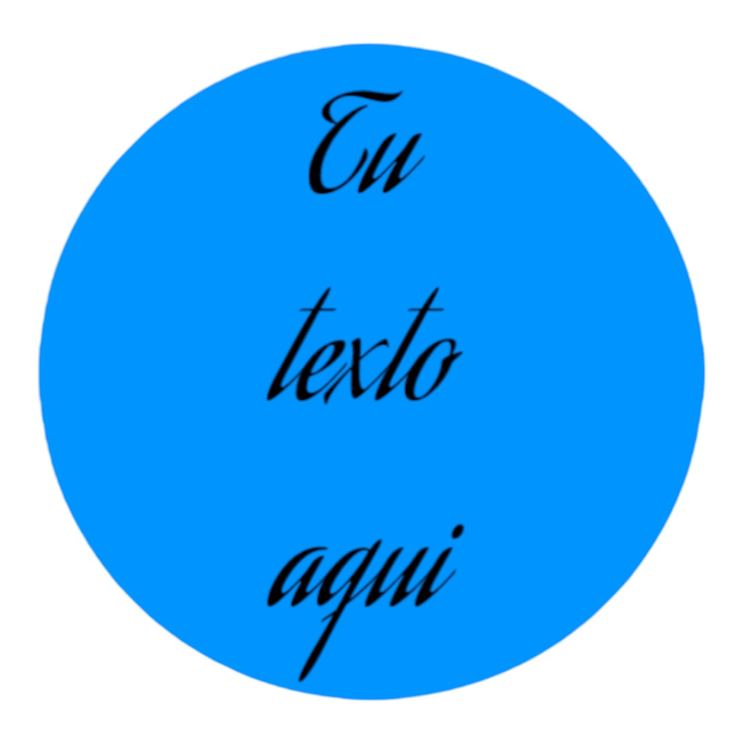 Stickers REDONDOS Personalizados a Tu Estilo 2" varios colores disponibles