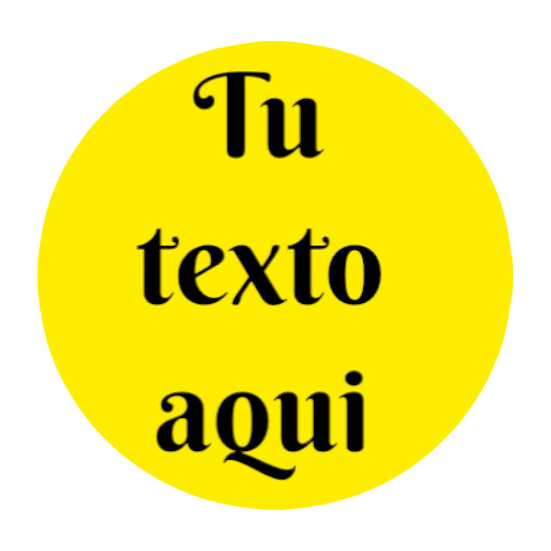 Stickers REDONDOS Personalizados a Tu Estilo 2" varios colores disponibles