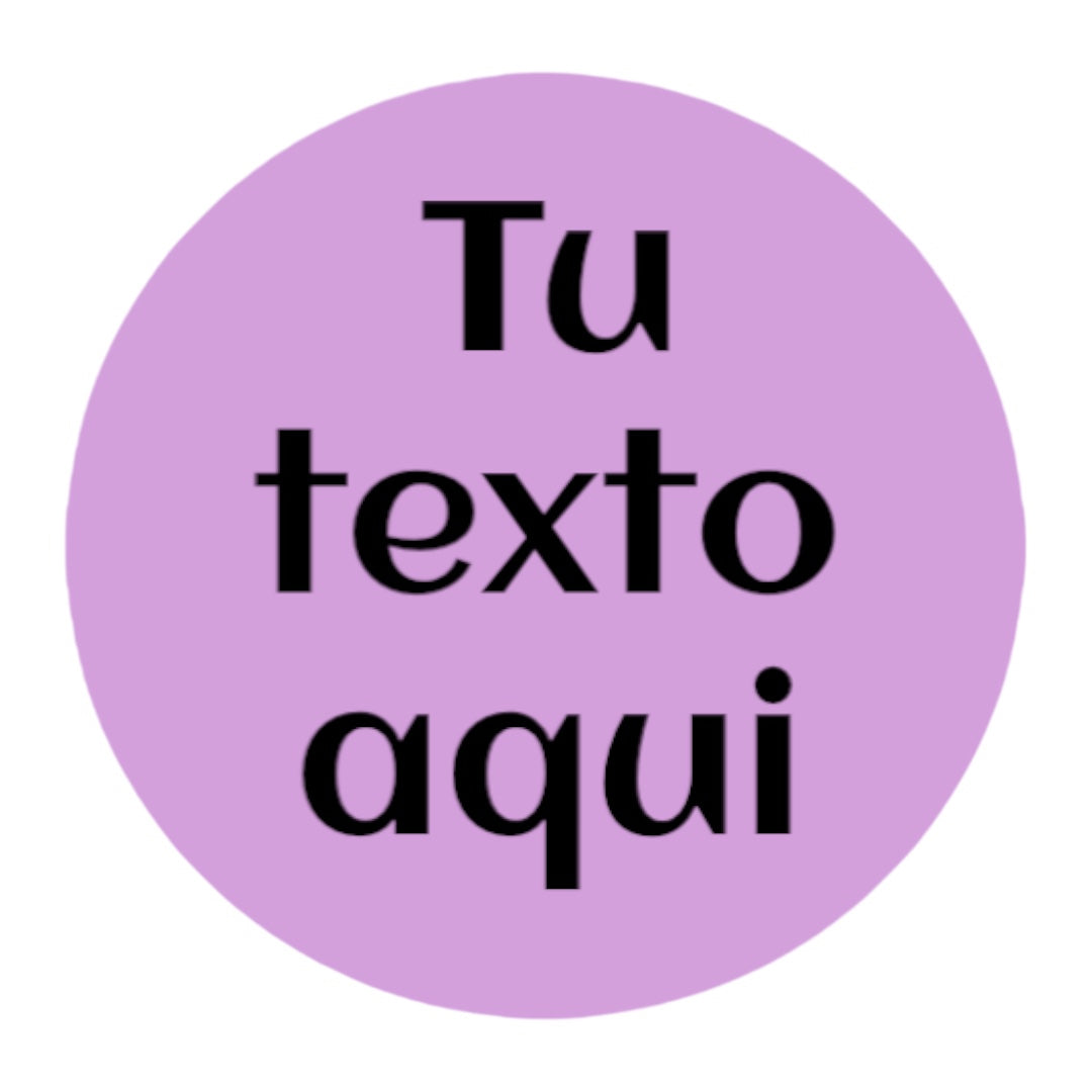 Stickers REDONDOS Personalizados a Tu Estilo 2" varios colores disponibles