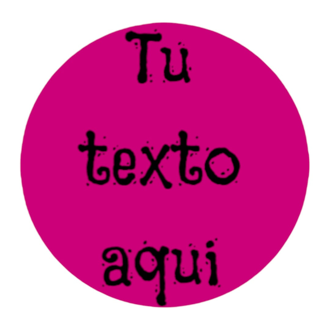 Stickers REDONDOS Personalizados a Tu Estilo 2" varios colores disponibles