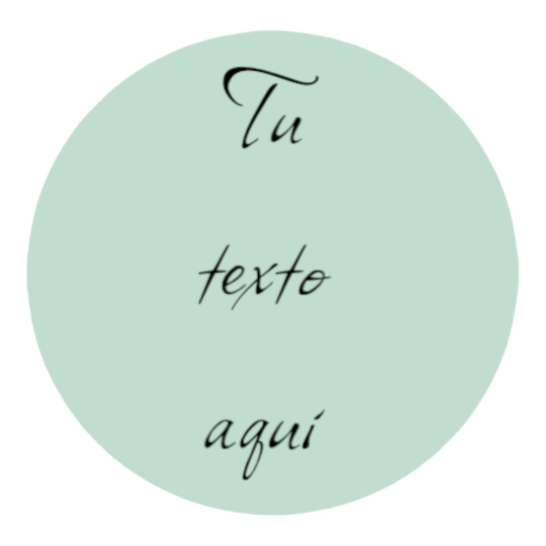 Stickers REDONDOS Personalizados a Tu Estilo 2" varios colores disponibles
